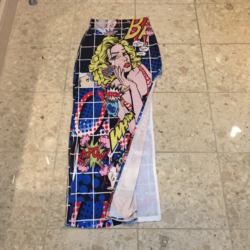 Roy Lichtenstein Style Pencil Skirt